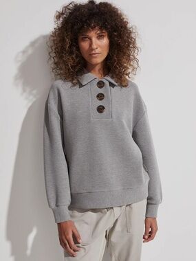 Varley Andale Button Collared Sweat